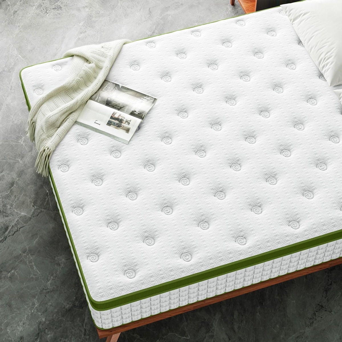 14" Hybrid Mattress With Gel Memory Foam And Pocket Springs 3 14" Hybrid Mattress With Gel Memory Foam And Pocket Springs - Image 3