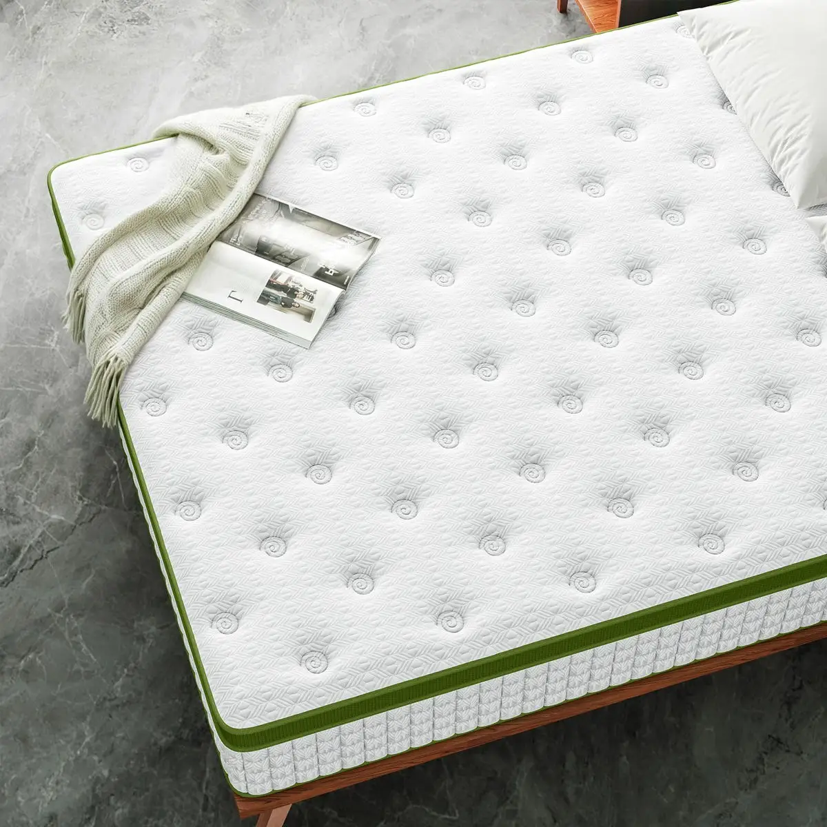 14" Hybrid Mattress With Gel Memory Foam And Pocket Springs 3 14" Hybrid Mattress With Gel Memory Foam And Pocket Springs - Image 3