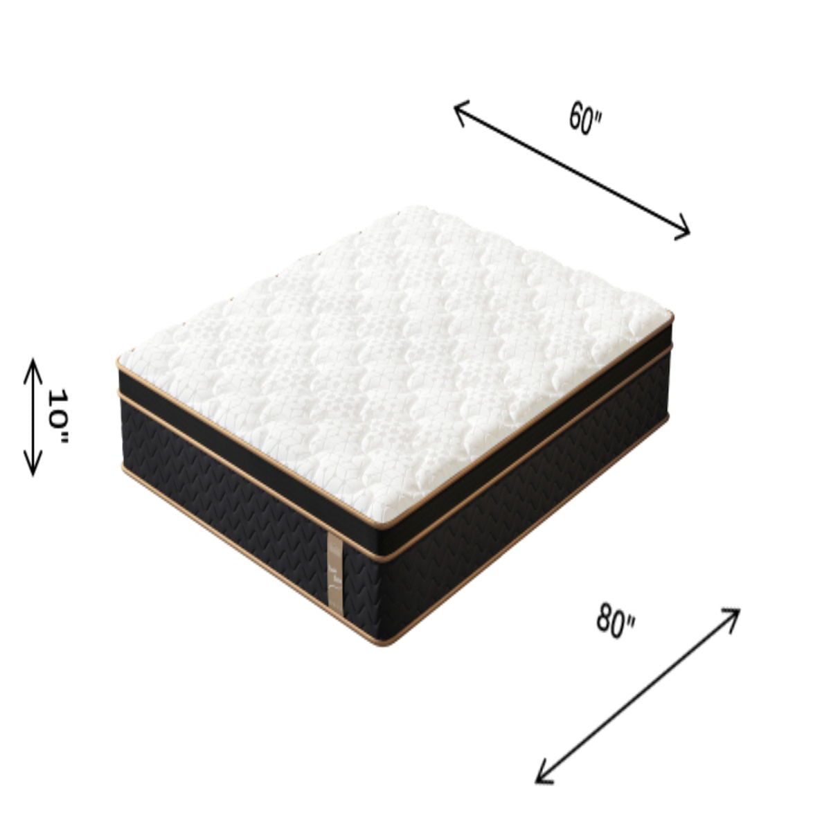 Plush Hybrid Mattresses With Gel Memory Foam, Individual Pocket Spring Motion Isolation Edge Support 4 Plush Hybrid Mattresses With Gel Memory Foam, Individual Pocket Spring Motion Isolation Edge Support - Image 4
