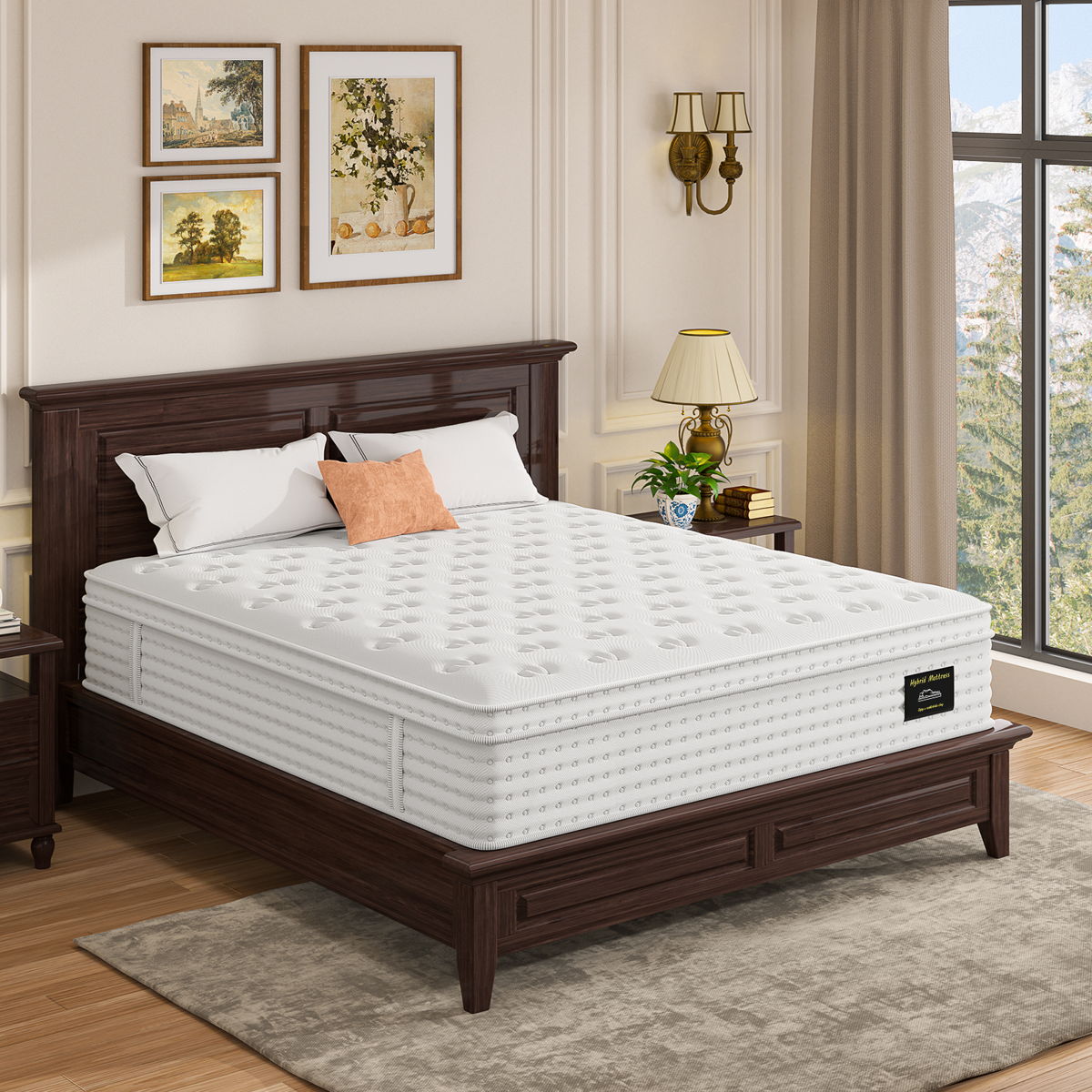 14'' Hybrid Mattress, Memory Foam & Pocket Springs For Pressure Relief 5 14'' Hybrid Mattress, Memory Foam & Pocket Springs For Pressure Relief - Image 5