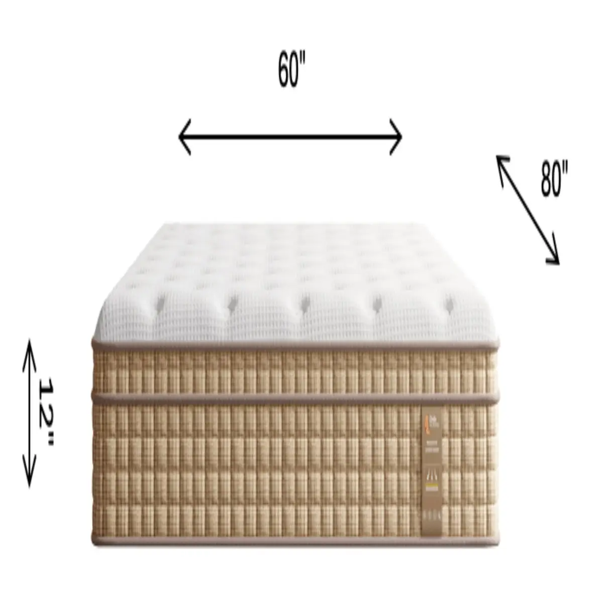 12" Hybrid Mattress With Innersprings & Gel Memory Foam 4 12" Hybrid Mattress With Innersprings & Gel Memory Foam - Image 4
