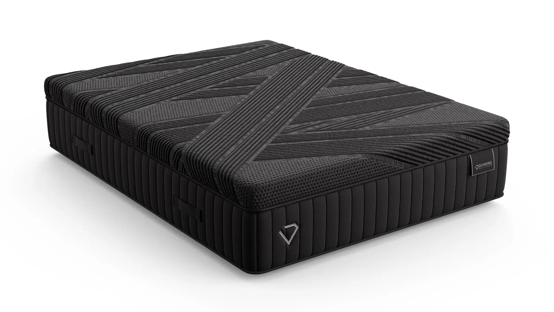 Diamond Andes Medium 6 Diamond Andes Medium mattress featuring a sleek black design with textured fabric and supportive structure, ideal for cool, pressure-relieving sleep.