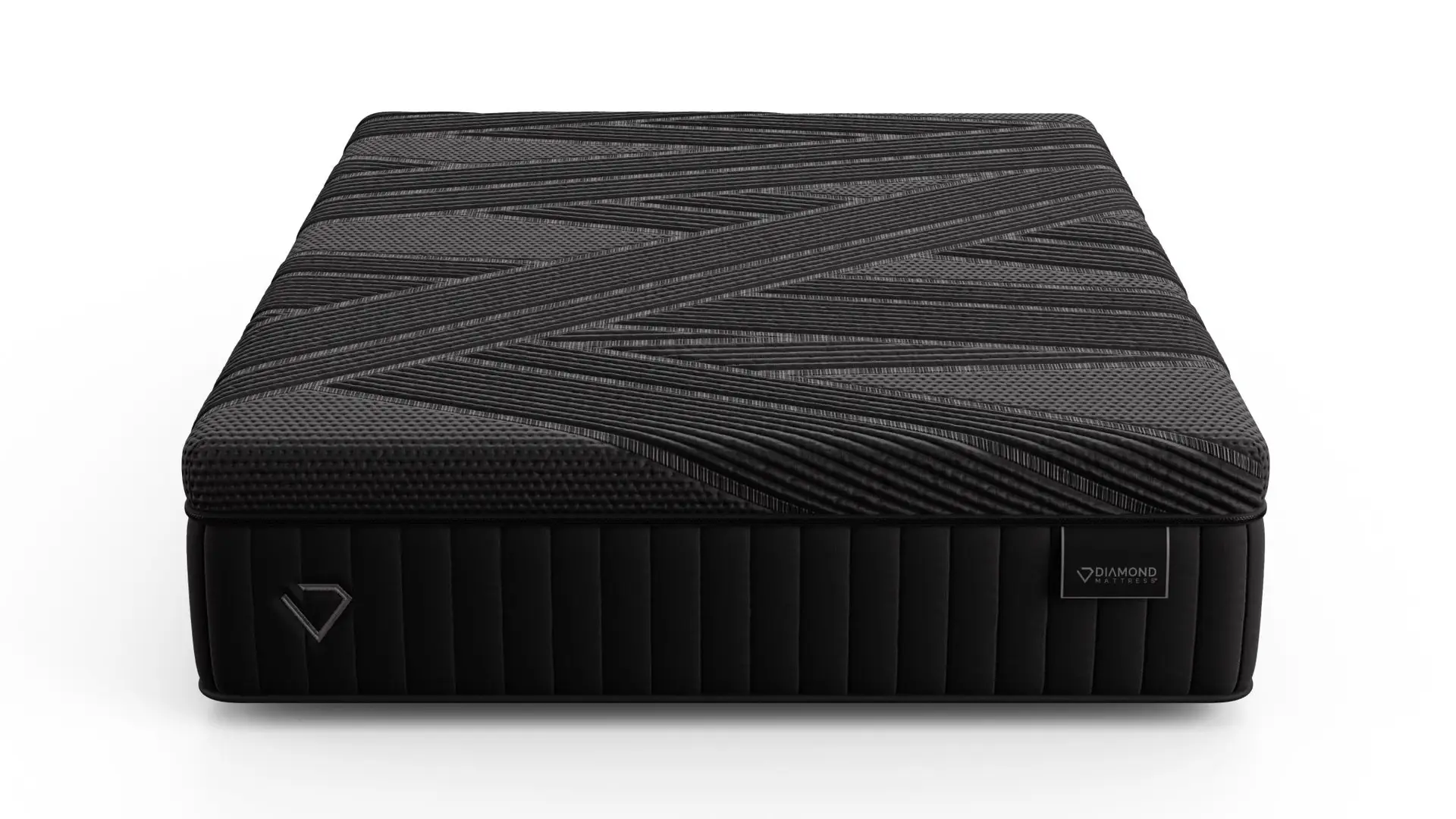 Diamond Andes Medium 7 Diamond Andes Medium mattress featuring a sleek black design with textured surface and branding, emphasizing its advanced cooling technology and comfort features.