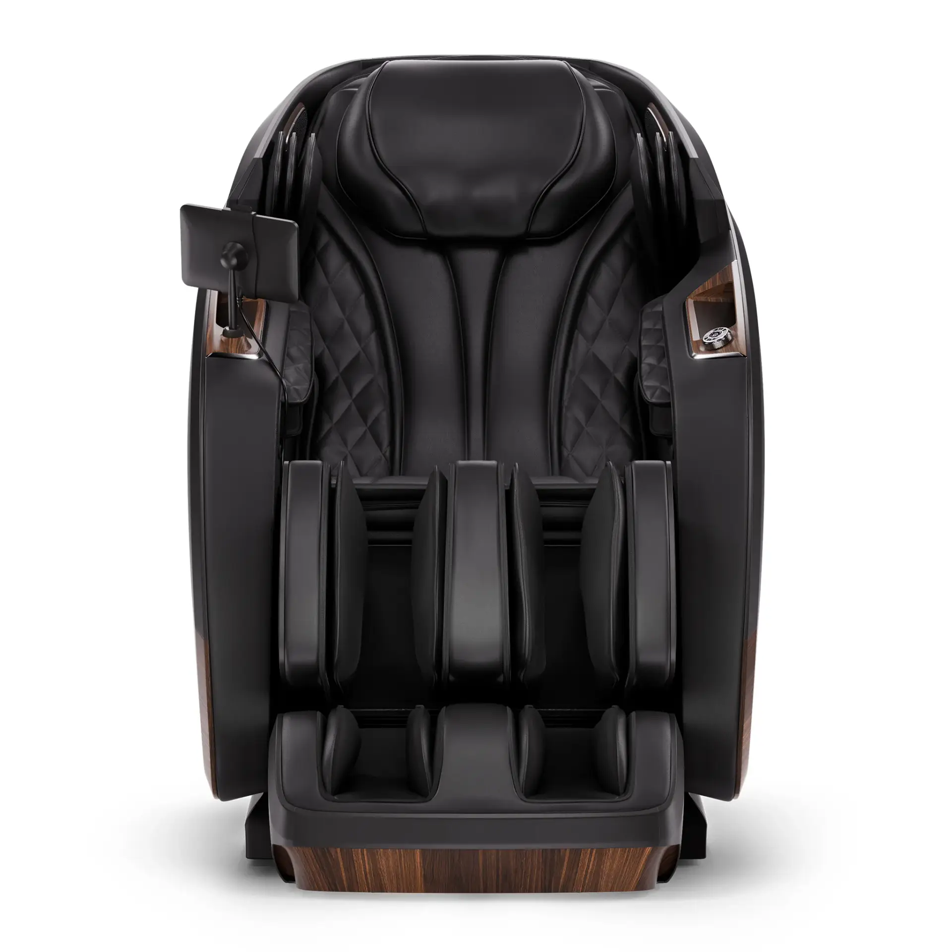 FFL DualTech Pro 3 Positive Posture DualTech Pro AI 4D massage chair featuring sleek black upholstery, ergonomic design, and advanced control panel for personalized relaxation and therapeutic massage experience.