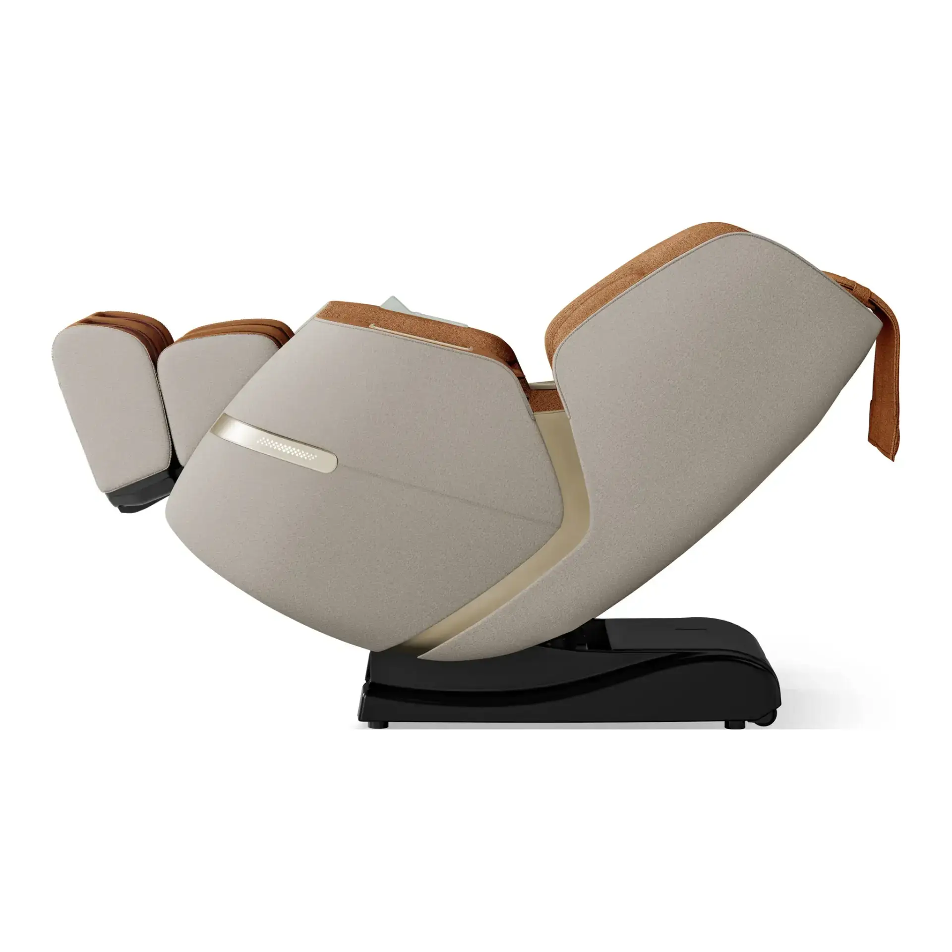 FFL Solara 4 Positive Posture Solara Massage Chair in butterscotch, showcasing advanced SL-Track design and True Zero-Gravity® recline, emphasizing modern aesthetics and comfort for full-body relaxation.