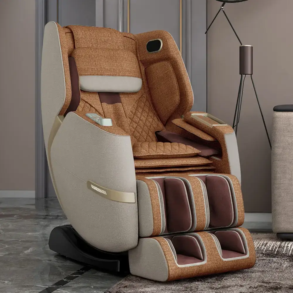 FFL Solara 2 Positive Posture Solara Massage Chair in a modern living space, featuring a stylish design, plush upholstery, and advanced massage technology for full-body relaxation.