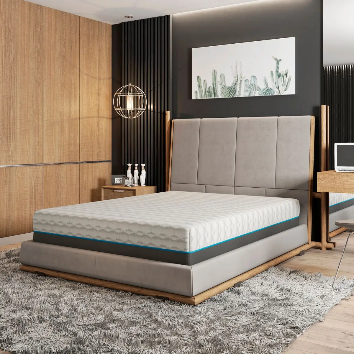 Copper Lux - 12" Soft Memory Foam Mattress With Phase Change Cooling Fabric 13 Copper Lux - 12" Soft Memory Foam Mattress With Phase Change Cooling Fabric - Image 13