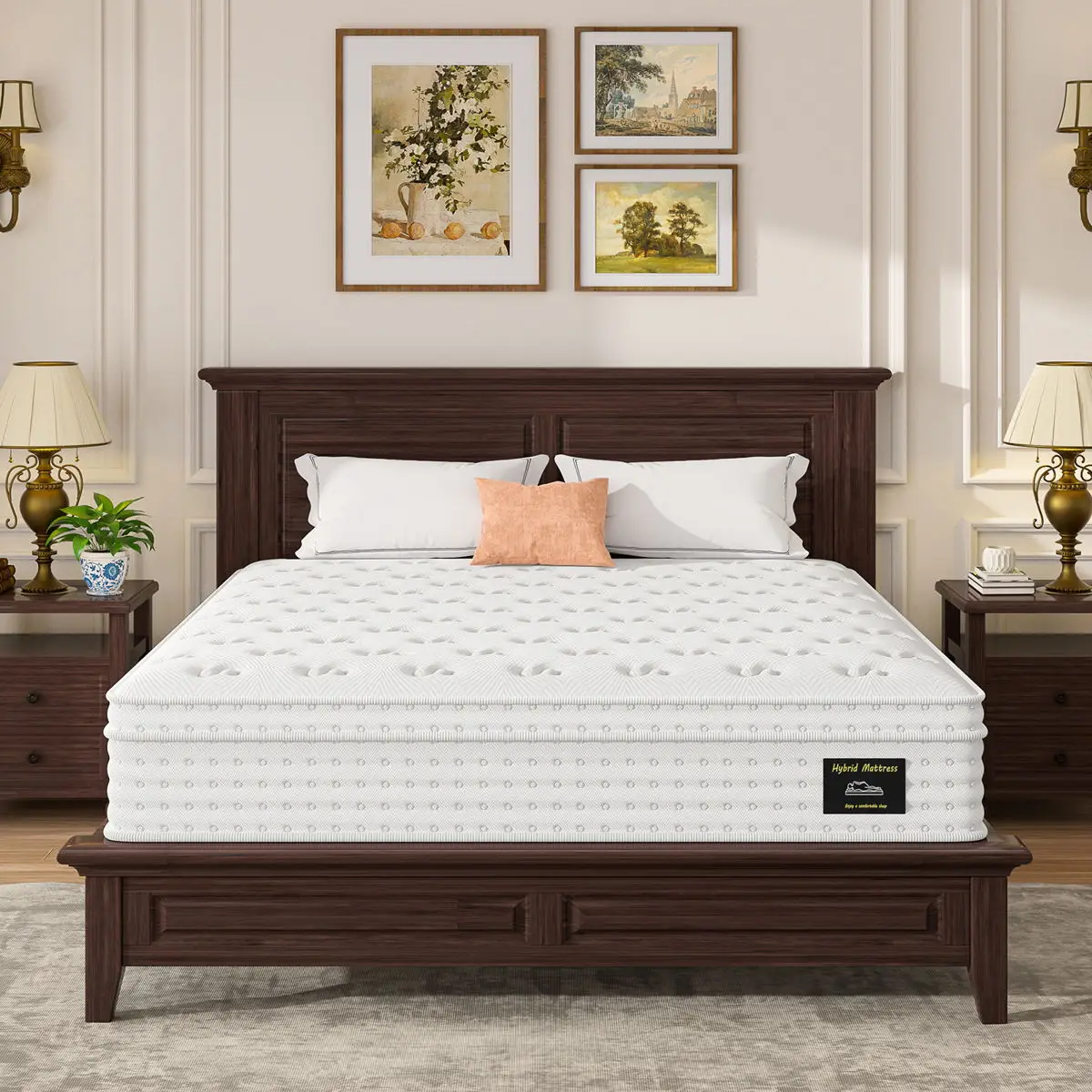 12'' Hybrid Mattress, Memory Foam & Pocket Springs For Pressure Relief 4 12'' Hybrid Mattress, Memory Foam & Pocket Springs For Pressure Relief - Image 4
