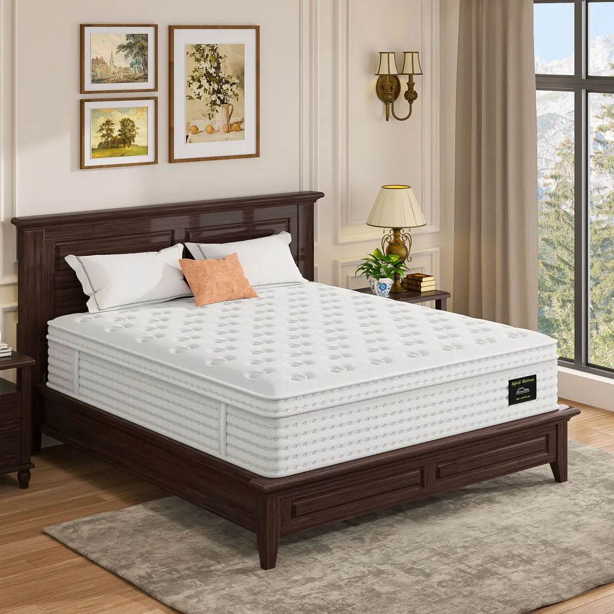 14'' Hybrid Mattress, Memory Foam & Pocket Springs For Pressure Relief 4 14'' Hybrid Mattress, Memory Foam & Pocket Springs For Pressure Relief - Image 4