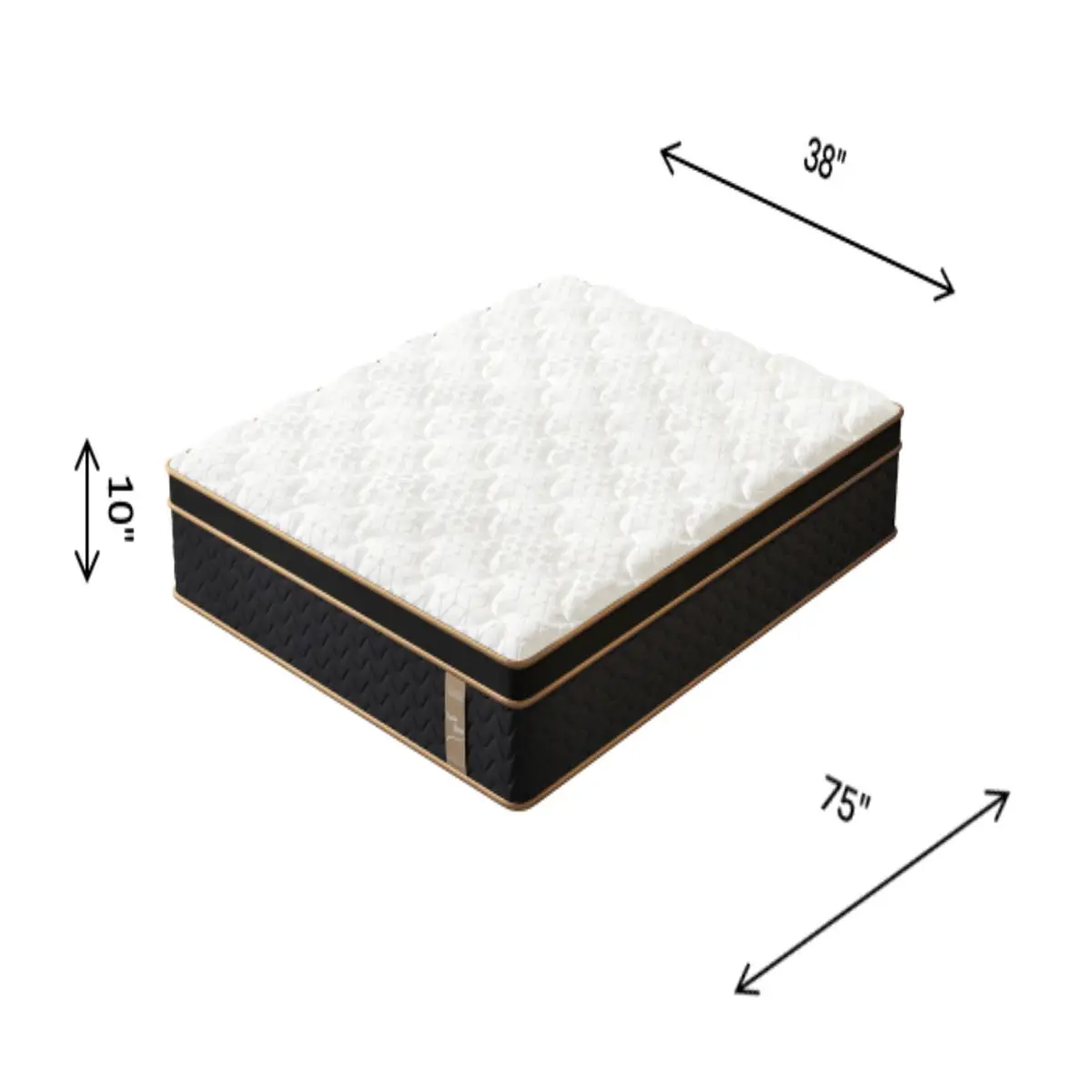 Plush Hybrid Mattresses With Gel Memory Foam, Individual Pocket Spring Motion Isolation Edge Support 2 Plush Hybrid Mattresses With Gel Memory Foam, Individual Pocket Spring Motion Isolation Edge Support - Image 2